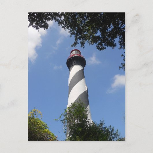 St. Augustine Leuchtturm, St. Augustine, Florida 1 Postkarte (Vorderseite)