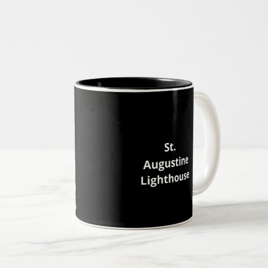 St. Augustine Leuchtturm Zweifarbige Tasse (VorderseiteRechts)