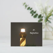 St Augustine Lighthouse am Abend Postkarte (Stehend Vorderseite)