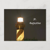 St Augustine Lighthouse am Abend Postkarte (Vorderseite)