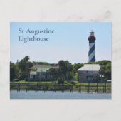 St Augustine Lighthouse Anastasia Island FLorida Postkarte (Vorderseite)