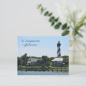 St Augustine Lighthouse Anastasia Island FLorida Postkarte (Stehend Vorderseite)