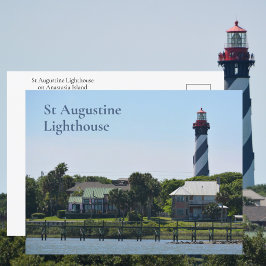 St Augustine Lighthouse Anastasia Island FLorida Postkarte