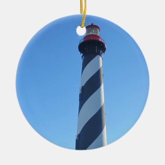 St Augustine Lighthouse auf Keramik Ornament (Vorne)