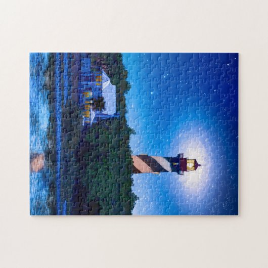 St Augustine Lighthouse - Florida Art Puzzle (Horizontal)