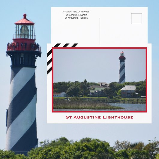 St Augustine Lighthouse Florida Fotografie Postkarte