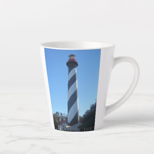 St. Augustine Lighthouse Foto auf einer Kaffeemasc Milchtasse (Rechts)