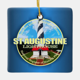 St Augustine Lighthouse Keramikornament
