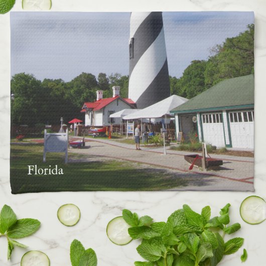 St. Augustine Lighthouse Küchentuch (Gefaltet)
