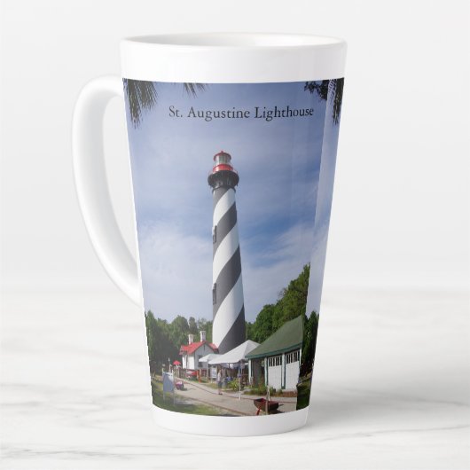 St. Augustine Lighthouse Latte Tasse (Linke Ecke)