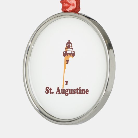 St Augustine. Silbernes Ornament (Links)