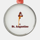 St Augustine. Silbernes Ornament (Vorne)