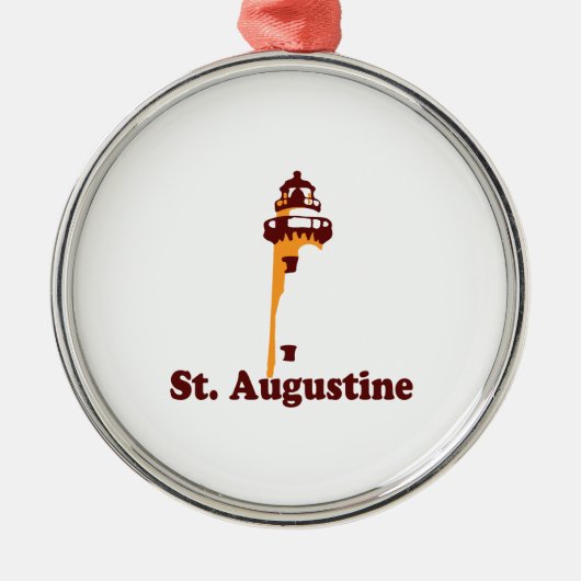 St Augustine. Silbernes Ornament (Vorne)