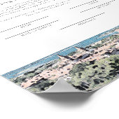 ST AUGUSTINE Skyline-Ehezertifikat "Sake" Poster (Ecke)