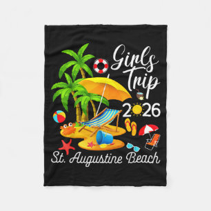 St. Augustine Strand Florida Sommer tropische Mädc Fleecedecke