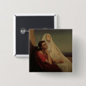 St Augustine und sein Mutter St. Monica, 1855 Button (Vorne & Hinten)
