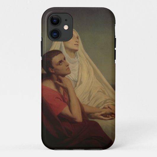 St Augustine und sein Mutter St. Monica, 1855 Case-Mate iPhone Hülle (Rückseite)