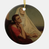 St Augustine und sein Mutter St. Monica, 1855 Keramik Ornament (Vorne)