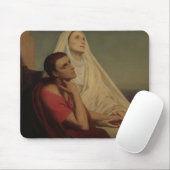 St Augustine und sein Mutter St. Monica, 1855 Mousepad (Mit Mouse)