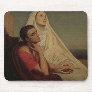St Augustine und sein Mutter St. Monica, 1855 Mousepad