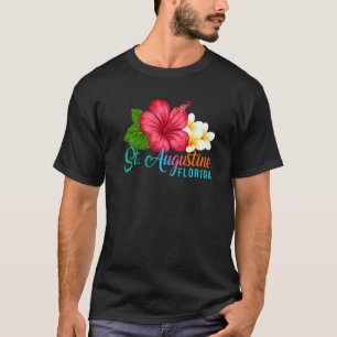 St. Augustine Urlaub Florida Tropischer Hibiskus F T-Shirt