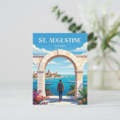 St. Augustine USA Postkarte (Stehend Vorderseite)