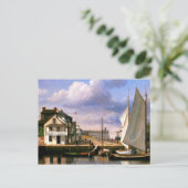 St. Augustine Waterfront-Gemälde Postkarte (Stehend Vorderseite)
