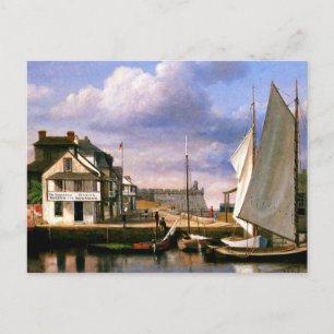 St. Augustine Waterfront-Gemälde Postkarte