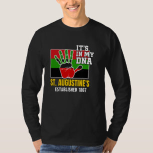 St. Augustine's, SAU, Red, Black and Green HBCU T-Shirt