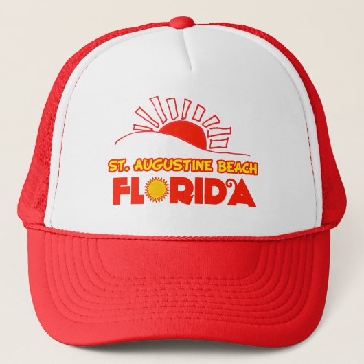 St- Augustinestrand, Florida Truckerkappe (Vorderseite)