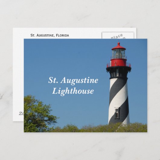 St Augustrine Lighthouse Postkarte (Vorne/Hinten)