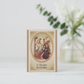 St. Ausländischer Schutzpatron von Visitenkarte (Stehend Vorderseite)