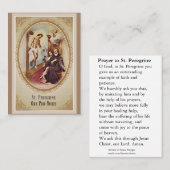 St. Ausländischer Schutzpatron von Visitenkarte (Vorne/Hinten)