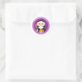 St. Ava Runder Aufkleber (Tasche)