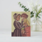 St Bakhita und die Kinderpostkarte Postkarte (Stehend Vorderseite)