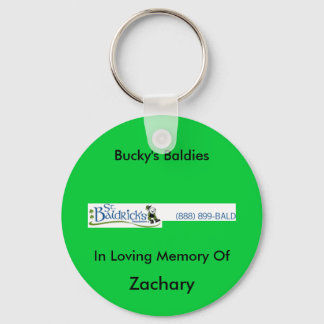 st_baldricks_logo, Bucky's Baldies, In Loving M... Schlüsselanhänger
