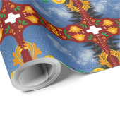 St Barachiel Archangel's Cloudy Dragons Geschenkpapier (Rolleneckpunkt)