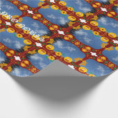 St Barachiel Archangel's Cloudy Dragons Geschenkpapier (Ecke)