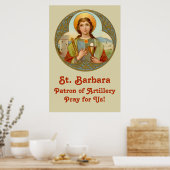 St. Barbara (BK 001) 24"x36" Poster 2 (Küche)