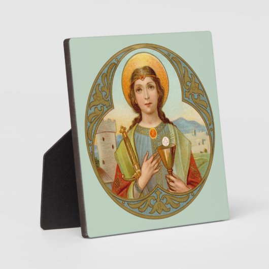 St. Barbara (BK 001) 5,25"x5,25" Square Fotoplatte (Vorderseite)