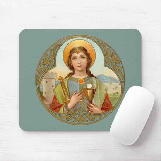 St. Barbara (BK 001) Horizontal Mousepad (Mit Mouse)