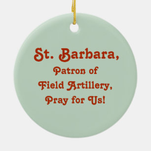St. Barbara (BK 001) Keramik Ornament