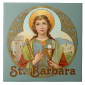 St. Barbara (BK 001) Keramik Tile 1 Fliese (Vorderseite)