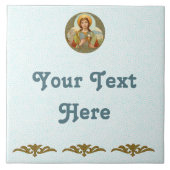 St. Barbara (BK 001) Keramik Tile 2 Fliese (Vorderseite)