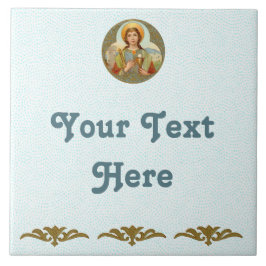 St. Barbara (BK 001) Keramik Tile 2 Fliese