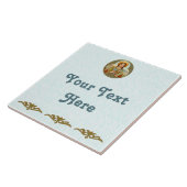 St. Barbara (BK 001) Keramik Tile 2 Fliese (Seite)