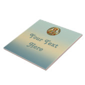 St. Barbara (BK 001) Keramik Tile 3 Fliese (Seite)