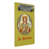 St. Barbara (BK 001) Mini Klemmbrett (Schrägansicht)