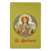 St. Barbara (BK 001) Mini Klemmbrett (Rückseite)