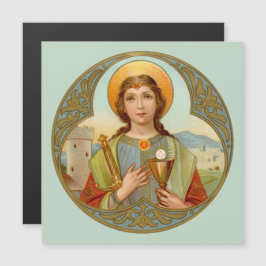 St. Barbara (BK 001) Square Magnetkarte